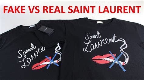 how to spot a fake ysl t shirt|HOW TO SPOT Real vs Fake Saint Laurent Guide .